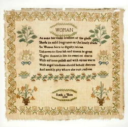 Verse sampler, 1820